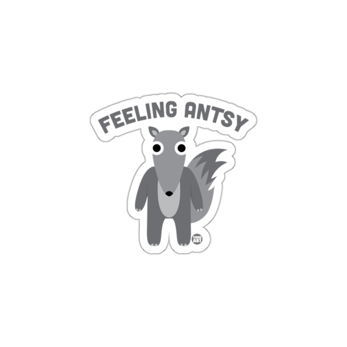 Feeling Antsy Adorable Animal Sticker Design