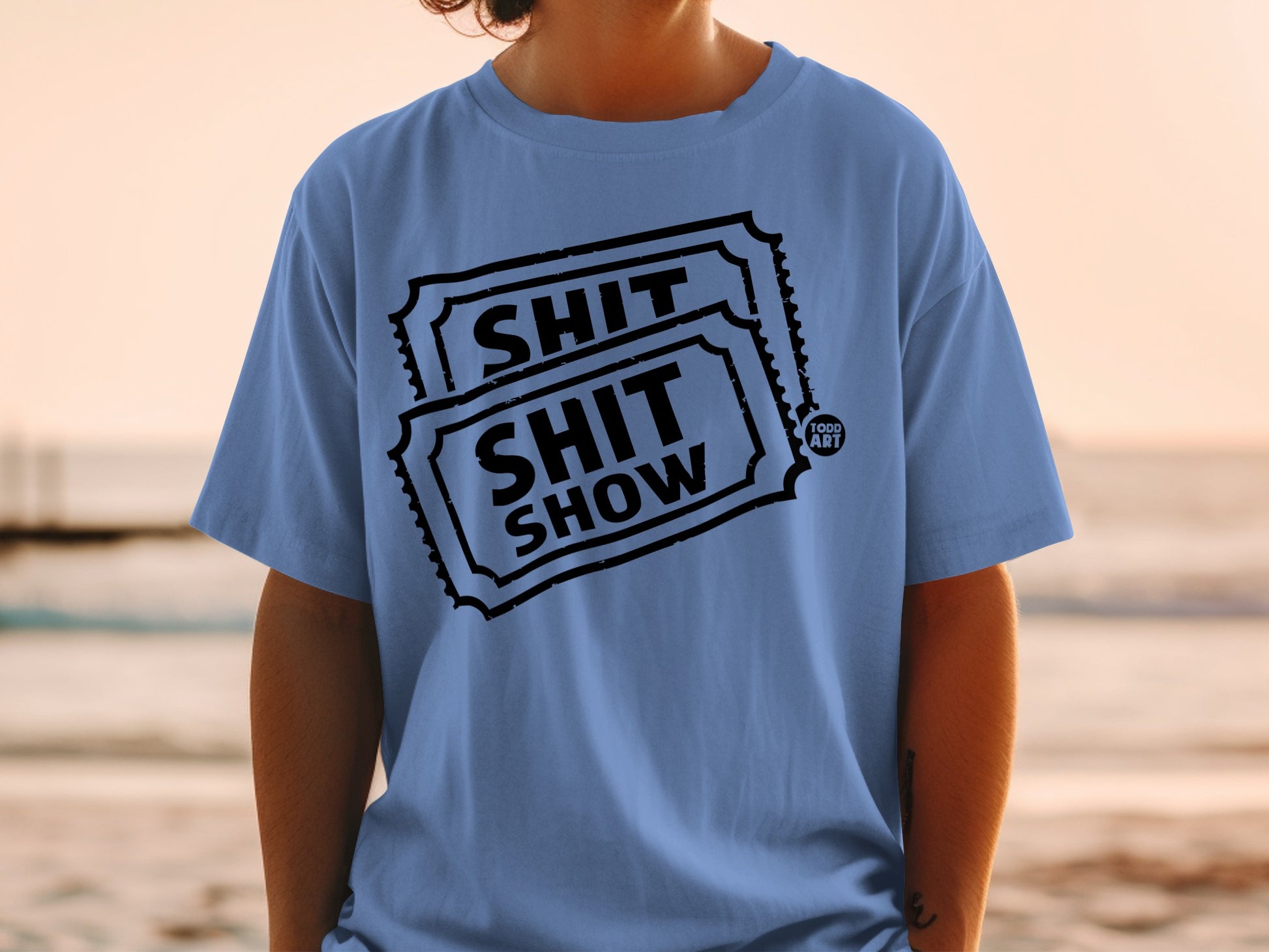 SHIT SHOW TODD ART ticket graphic design product type