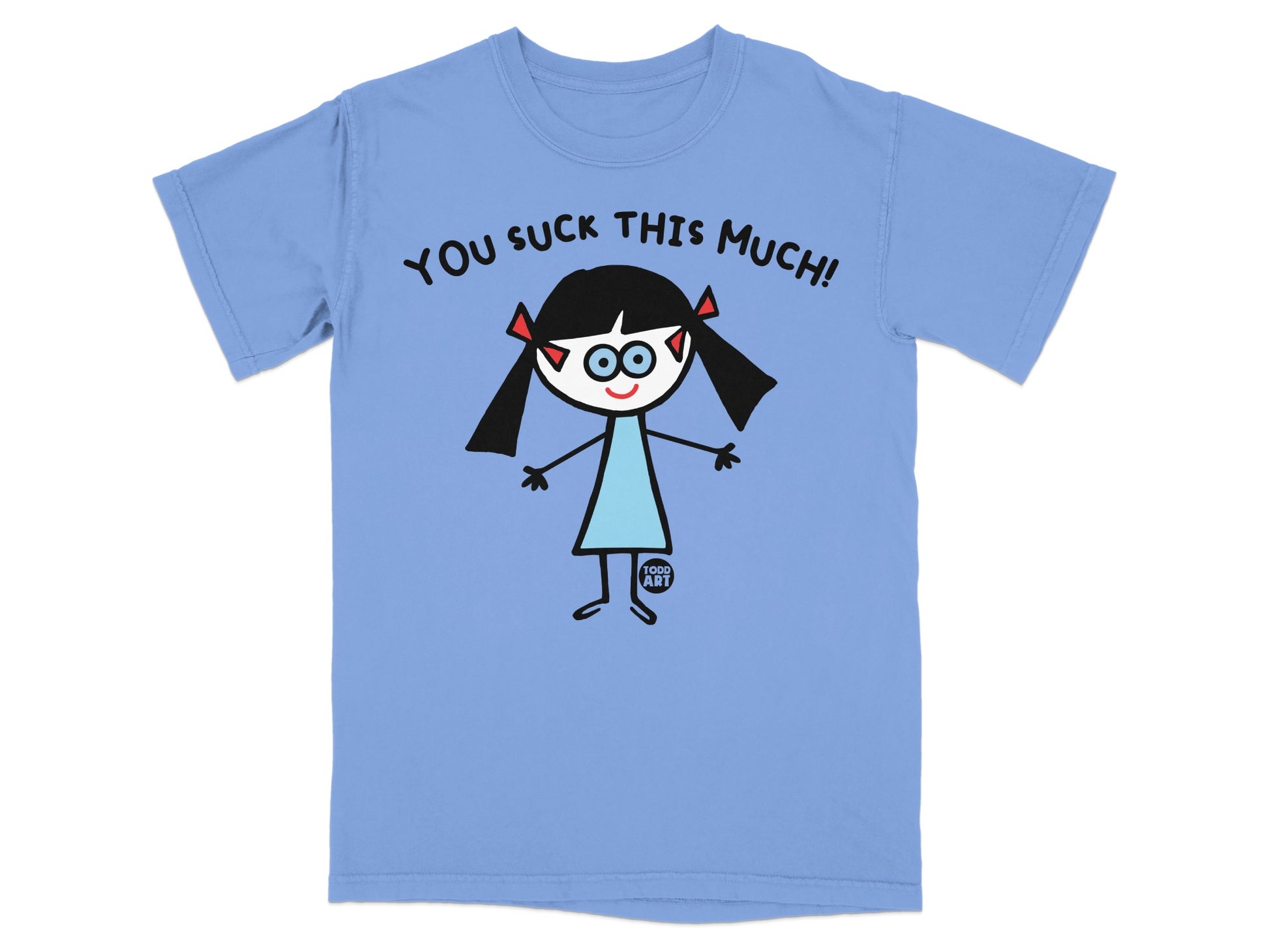 You Suck This Much Girl with Glasses Funny T-shirt