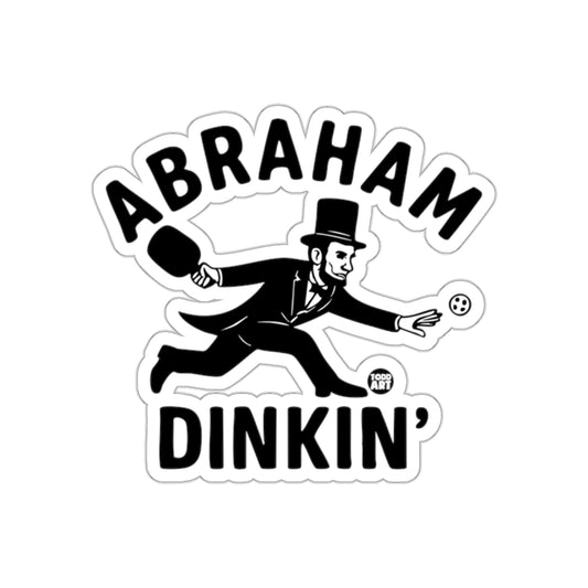 Abraham Dinkinin Pickleball Funny Lincoln Design Stickers