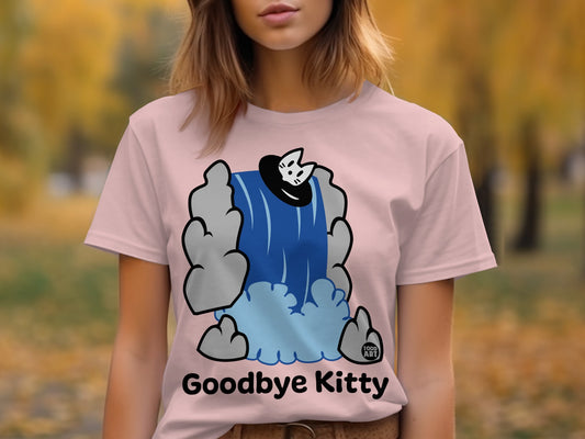 Goodbye Kitty Cartoon Graphic Tee Product