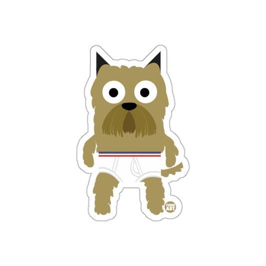 Cartoon Dog in Boxer Shorts Cute Sticker Product