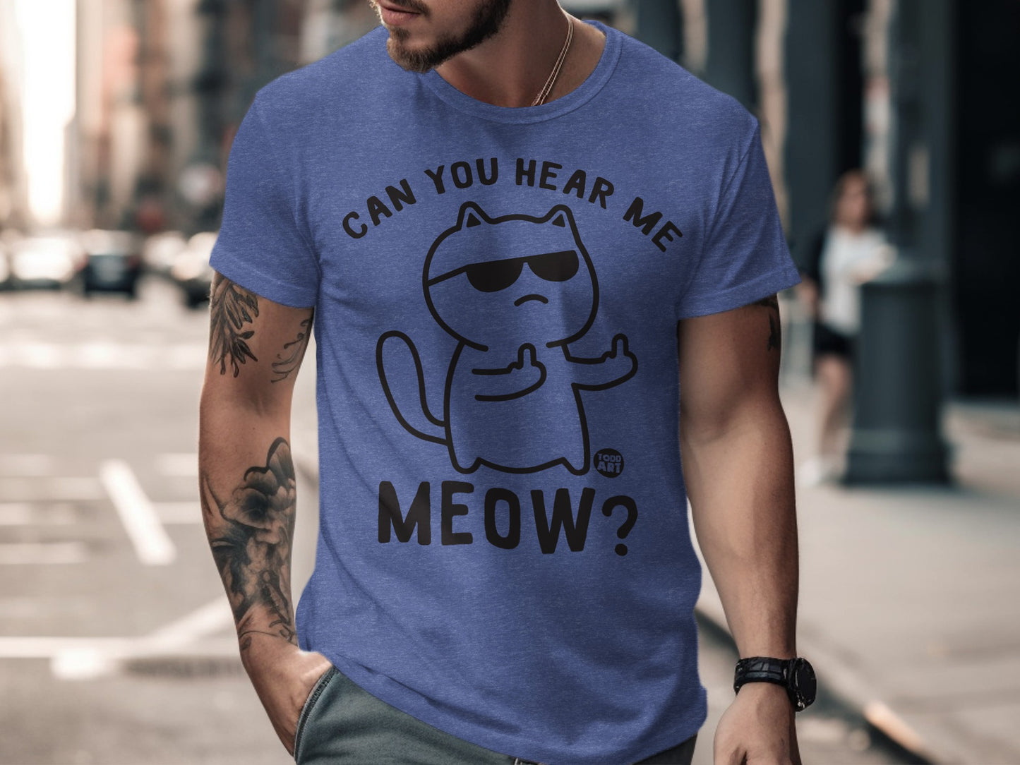 Can You Hear Me Meow Cat Graphic Tee product