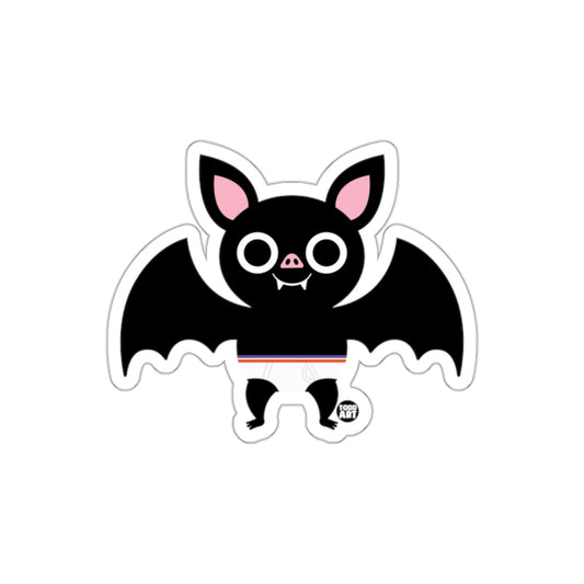 Cute Cartoon Bat with Big Eyes Halloween Sticker