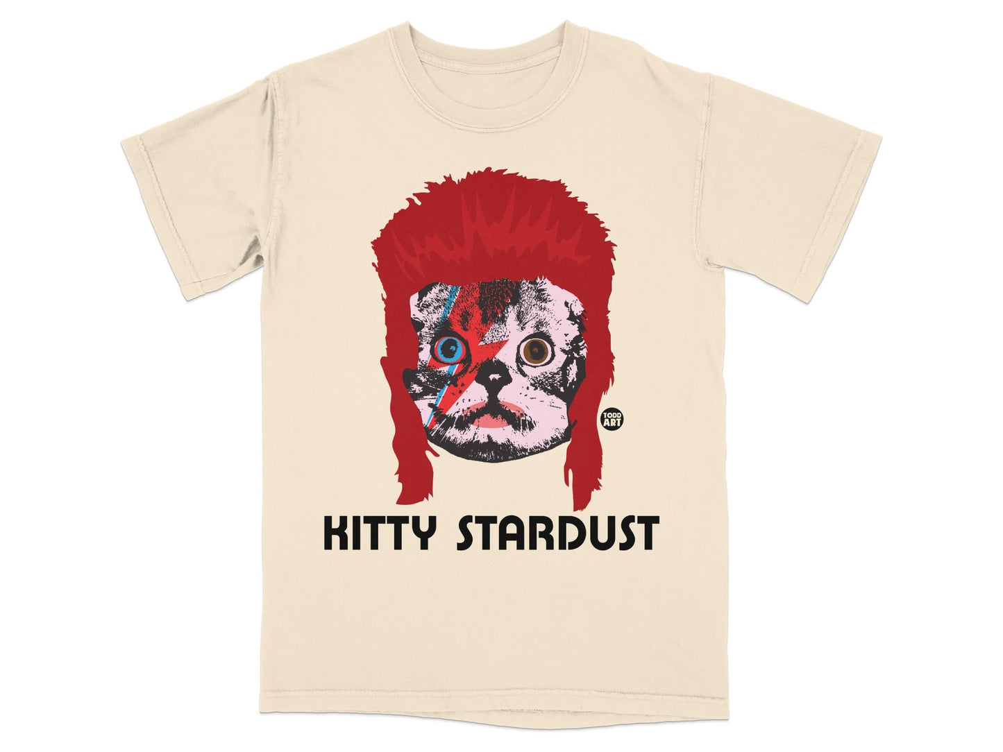 Kitty Stardust Unique Graphic Tee Shirt