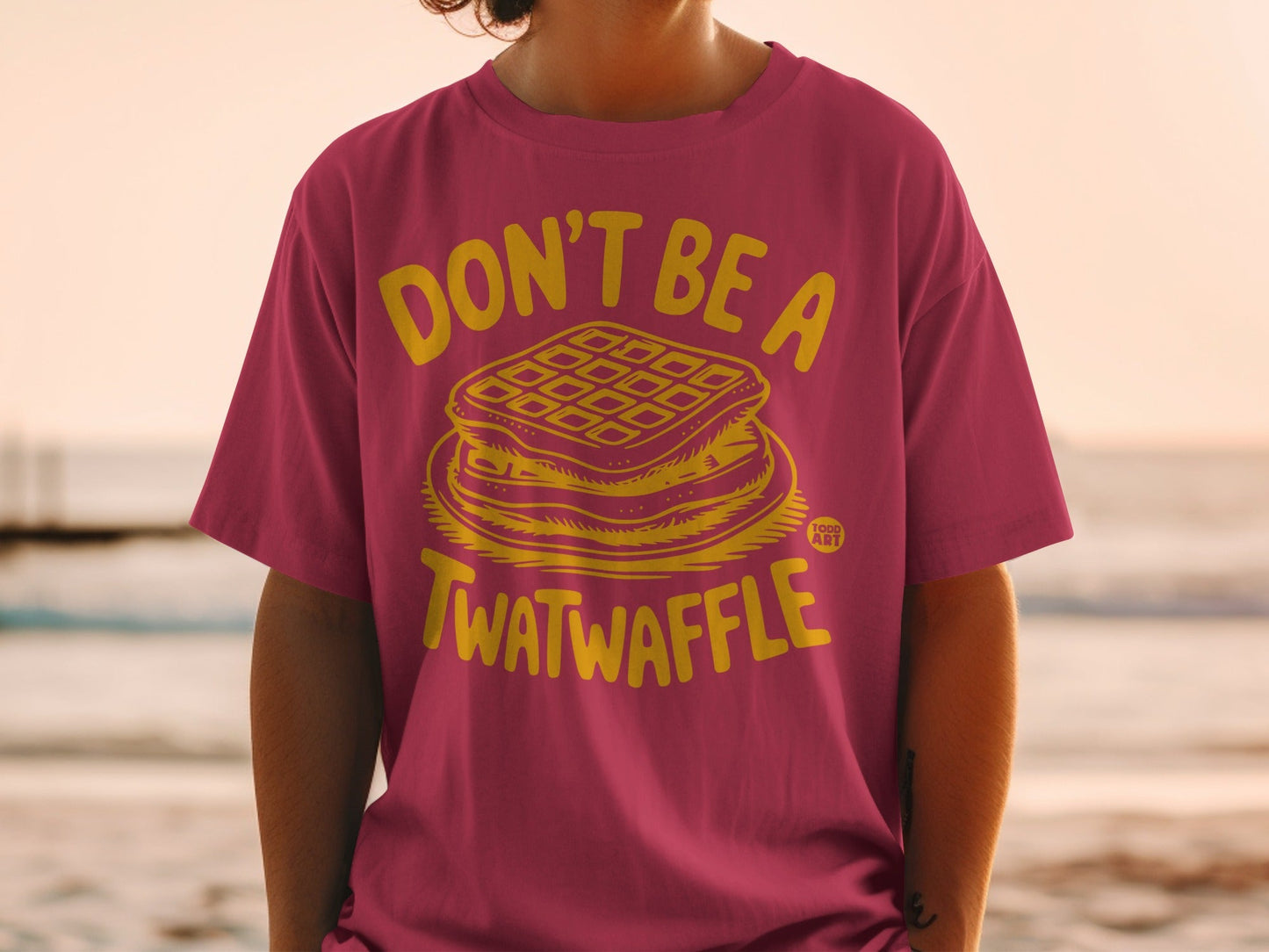 Don't Be A Twatwaffle Funny Graphic T-shirt