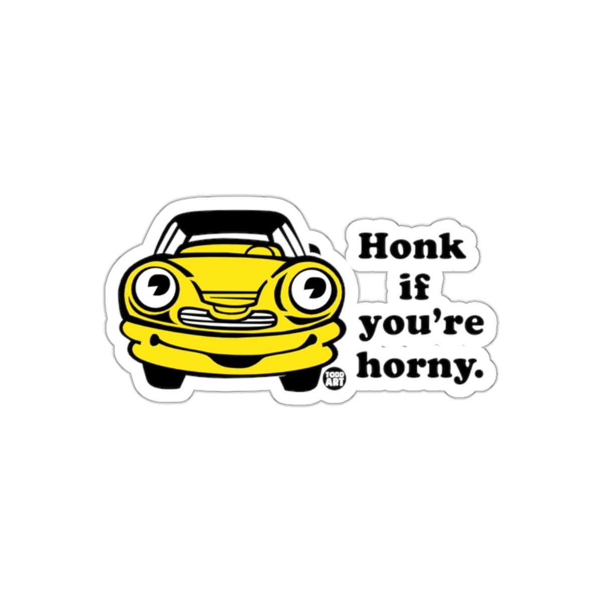 Honk If You're Horny Car Sticker Funny Decal for Laptops