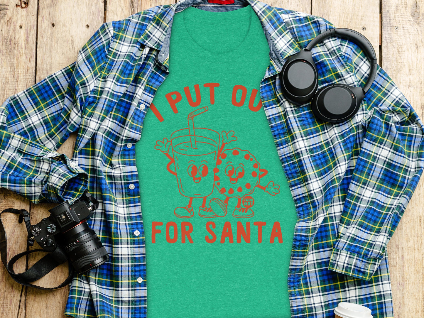 I Put Out For Santa Graphic Tee Shirt Product Type