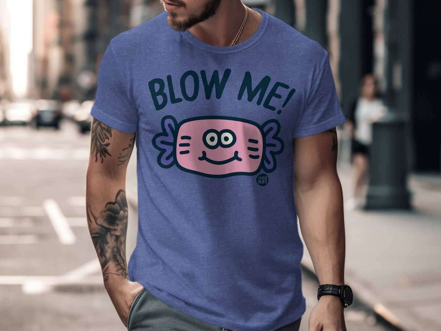 Funny Blow Me Axolotl Design T-shirt product type