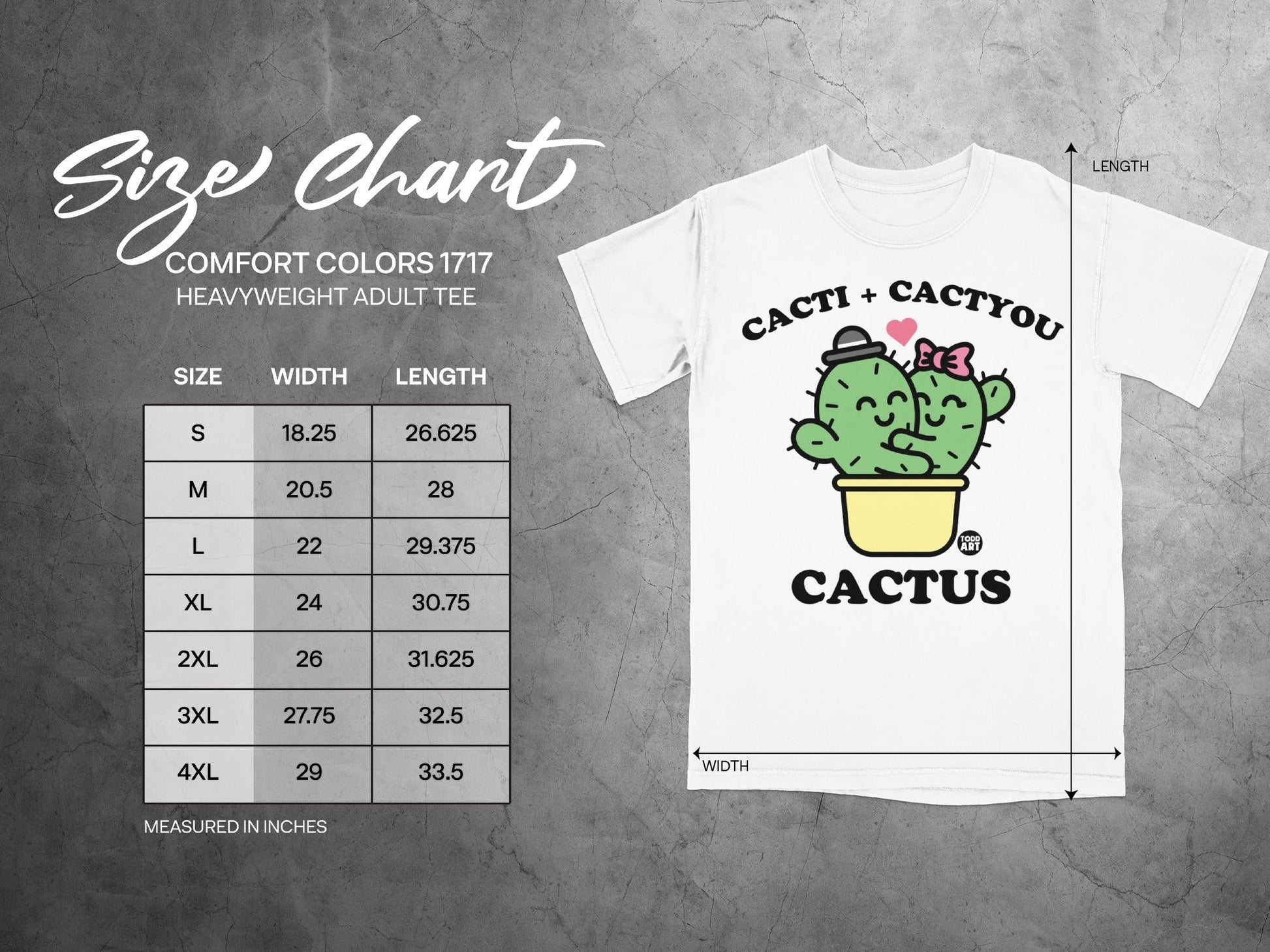 Adorable Cacti and Cactyou Graphic Tee Shirt
