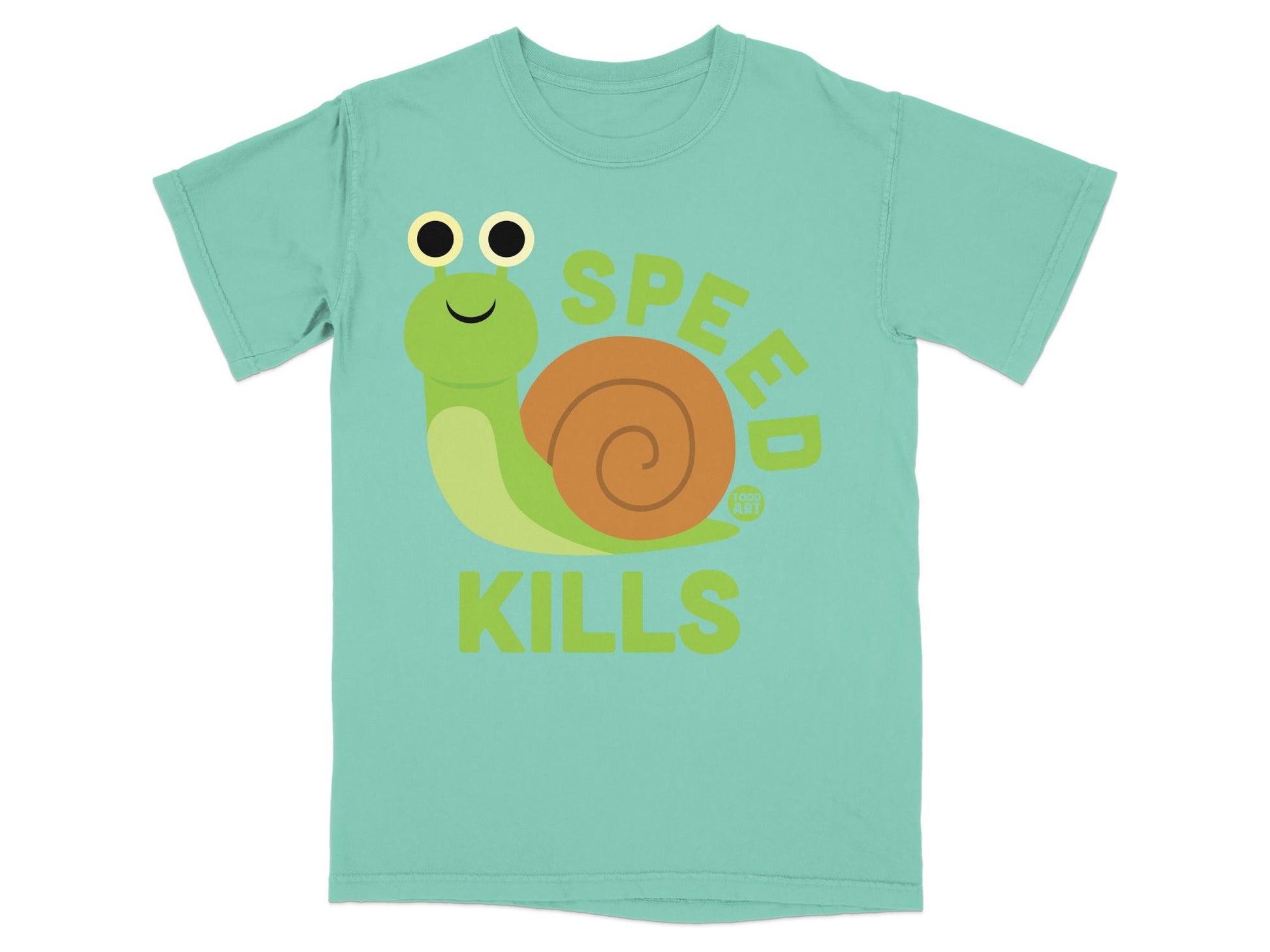 Speed Kills Snail Graphic T-Shirt Fun Apparel