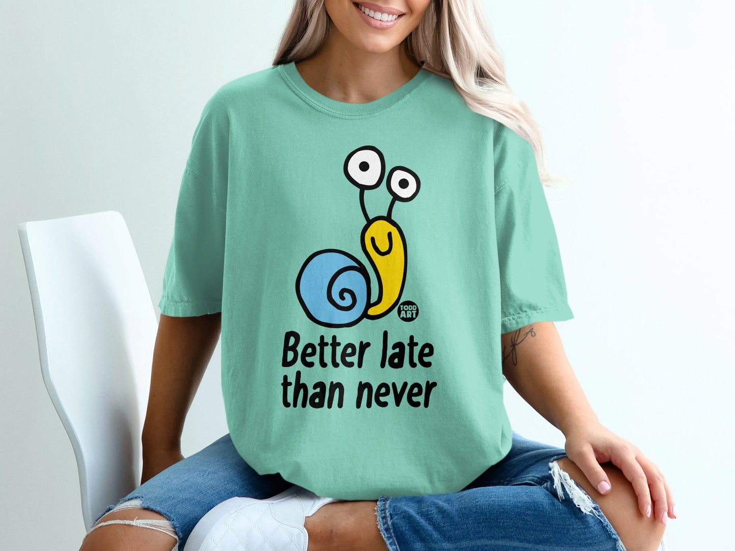 Better Late Than Never Snail Graphic Tee