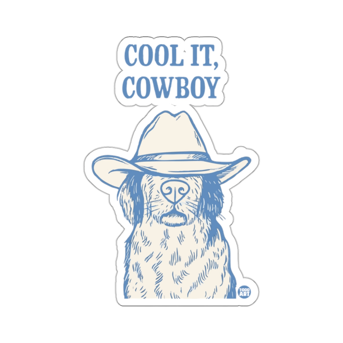 Cool It Cowboy Dog Hat Design Todd Art product type