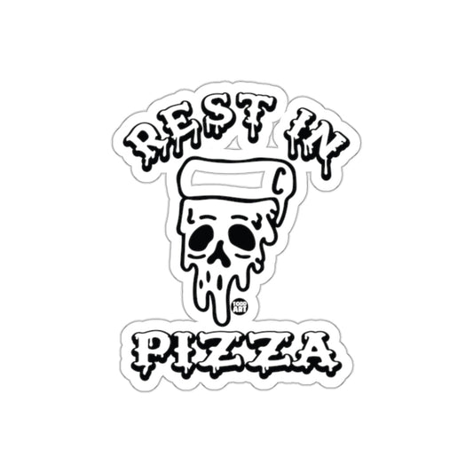 Rest In Pizza Skull Food Art Graphic Image sticker