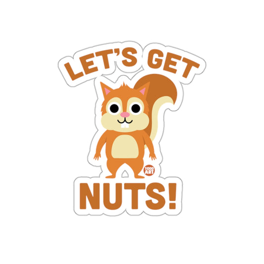 Let's Get Nuts Squirrel Graphic from Todd Art Stickers