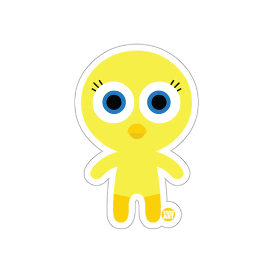 Cute Yellow Chick Cartoon Character Sticker Product