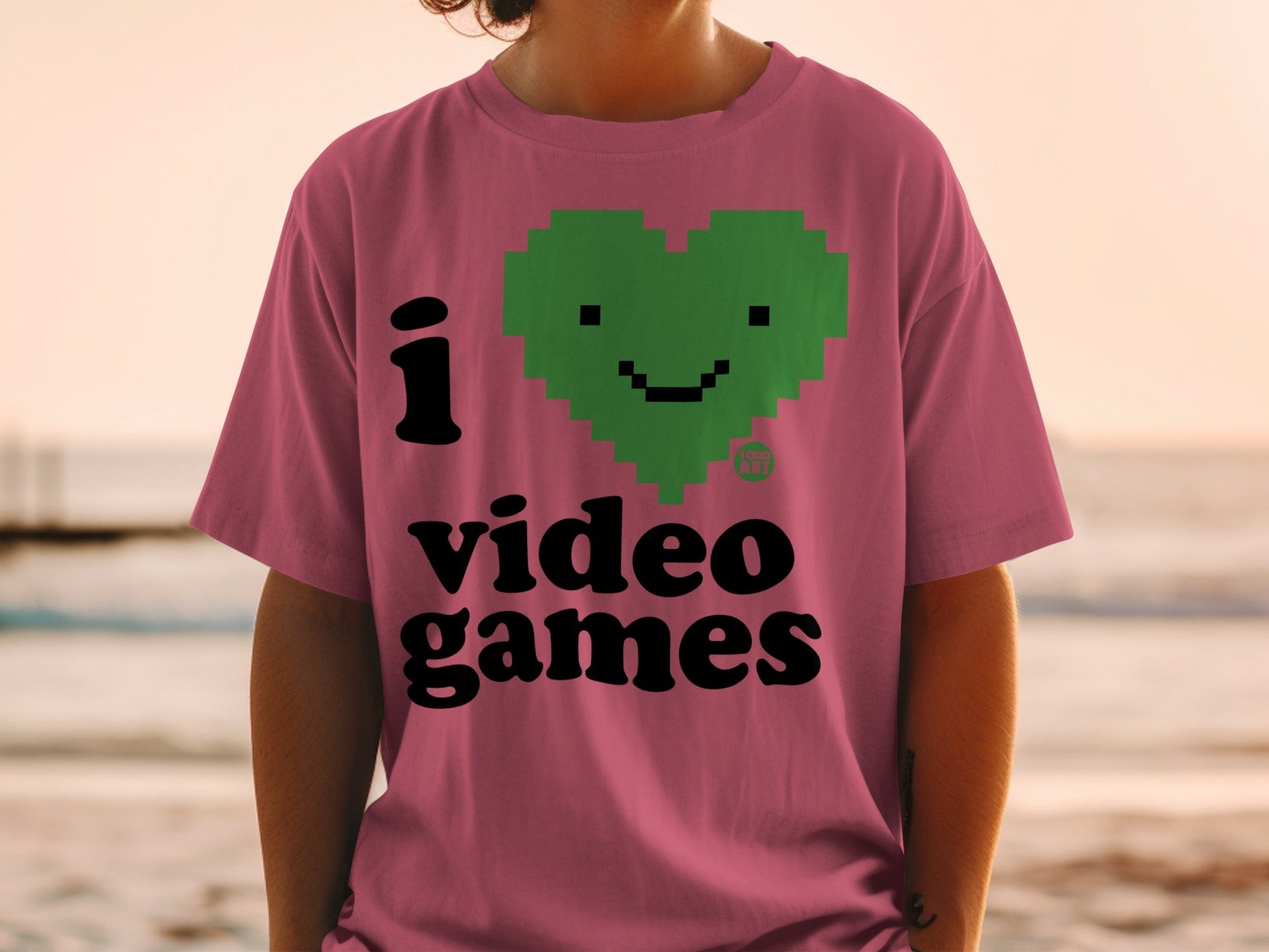I Heart Video Games Graphic Tee Shirt