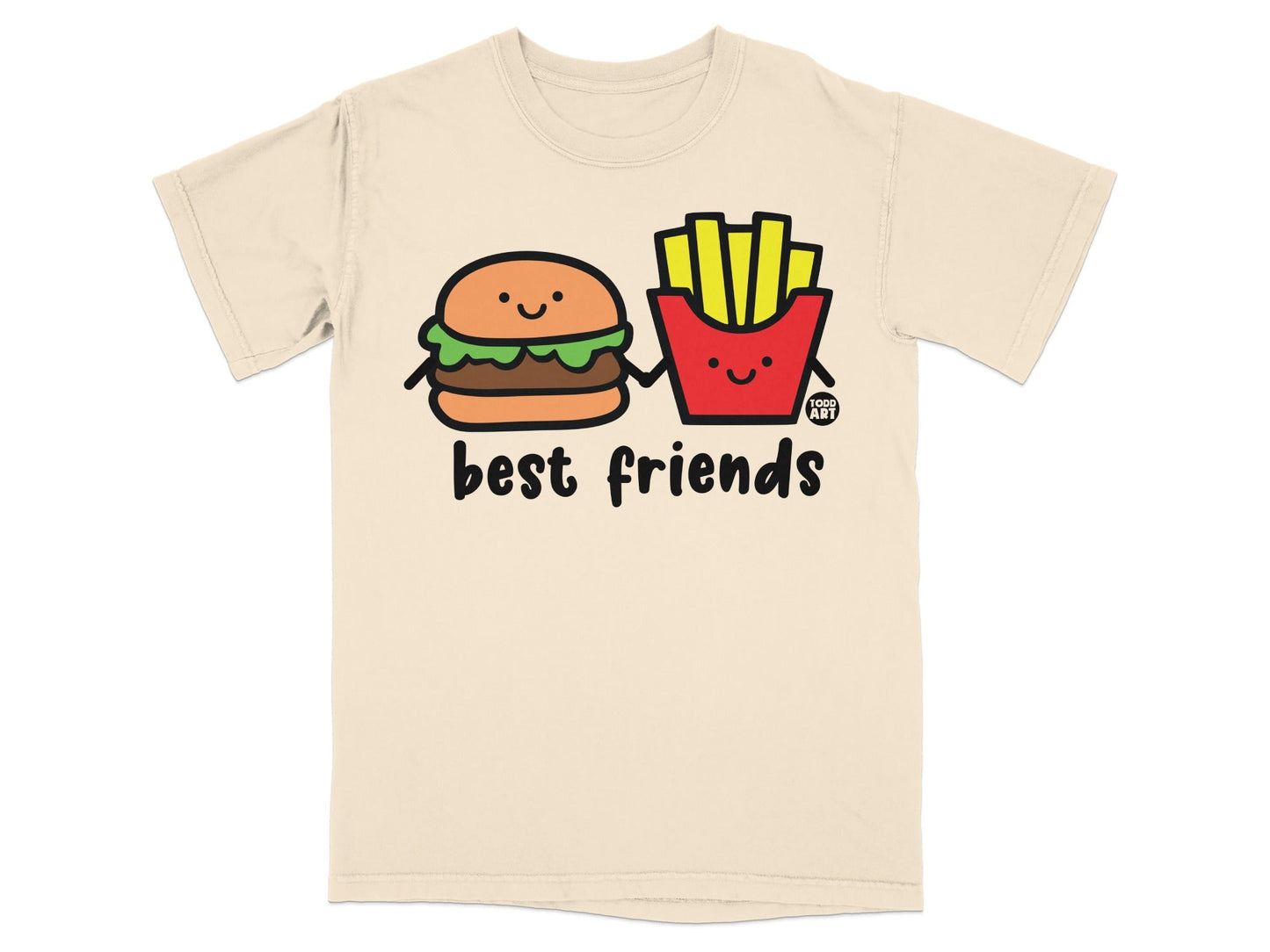 Best Friends Burger and Fries Cute Graphic T-Shirt