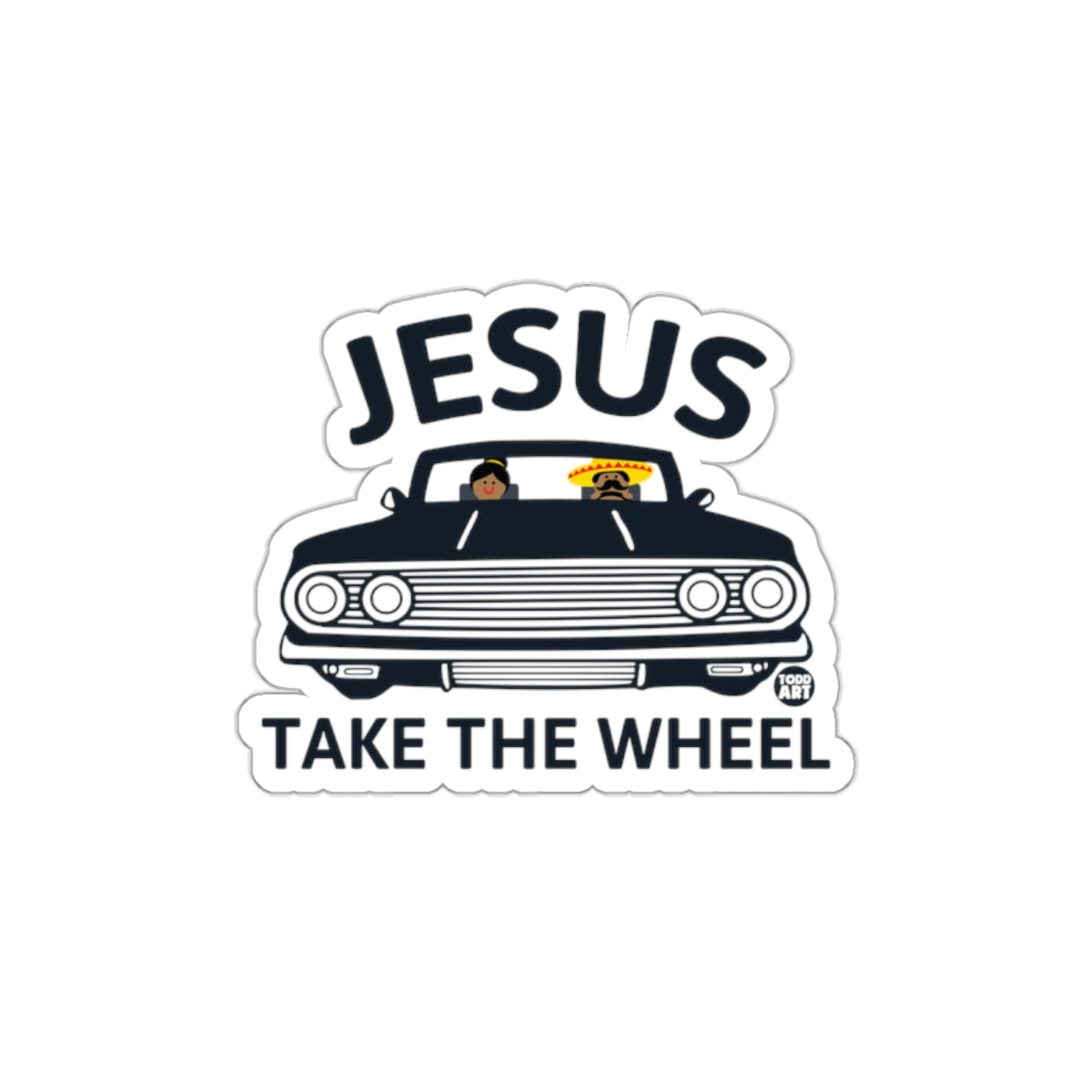 JESUS Take The Wheel Car Sticker for Decoration