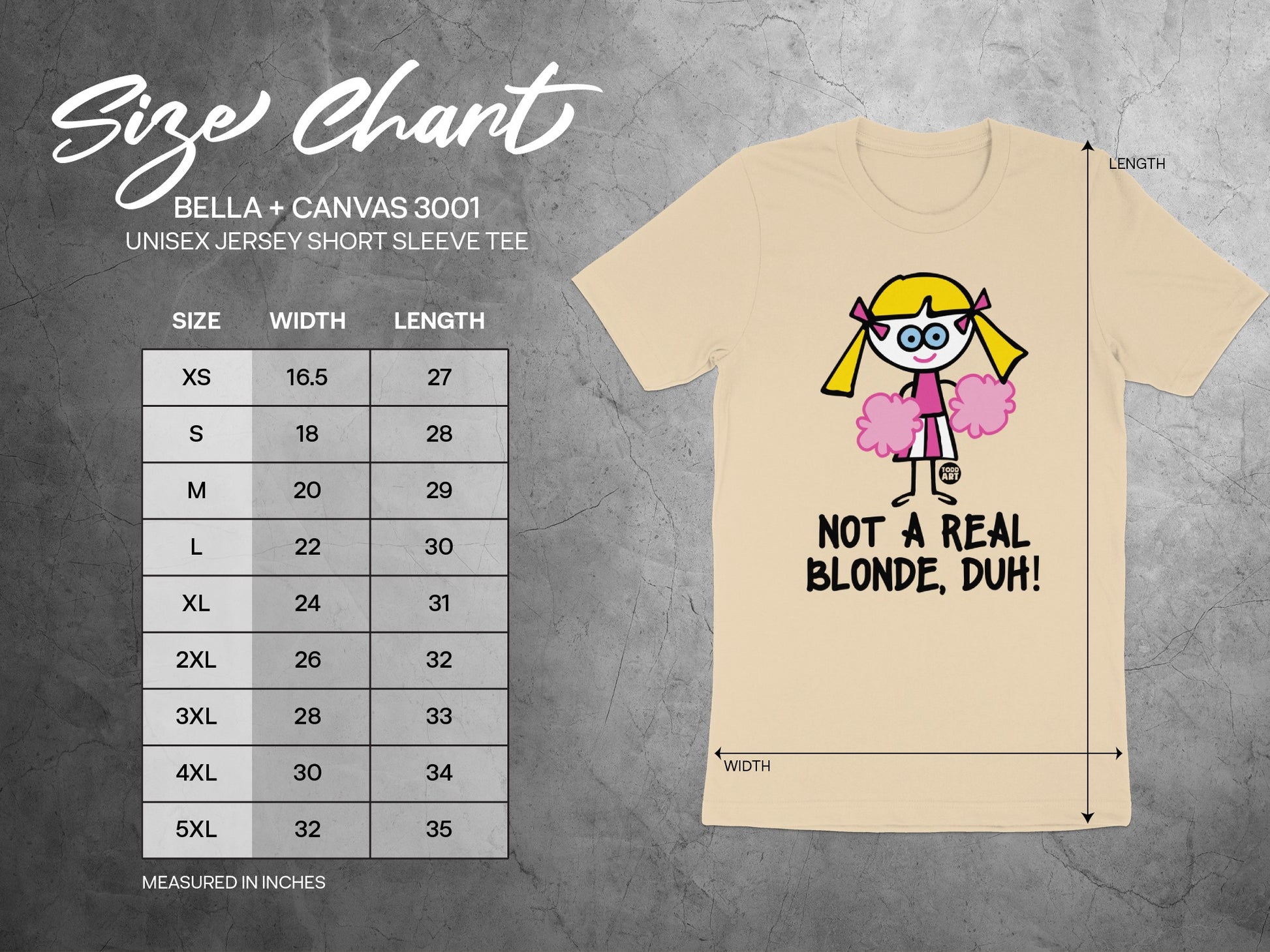 Blonde Cheerleader Print Not A Real Blonde Duh Shirt
