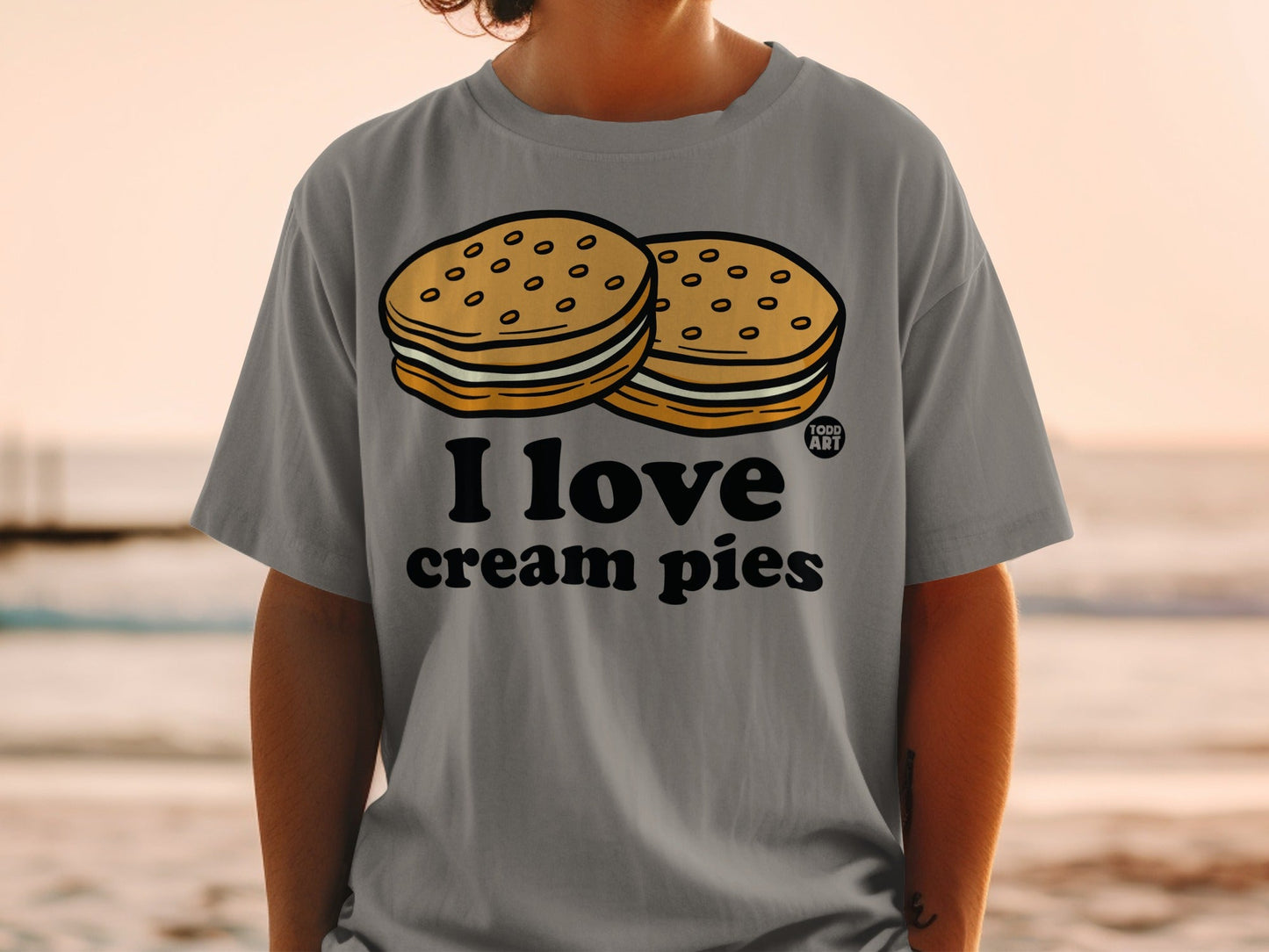 I Love Cream Pies Graphic Funny Tee