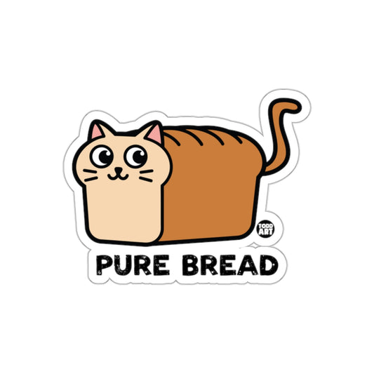 Pure Bread Cat and Bread Funny Sticker