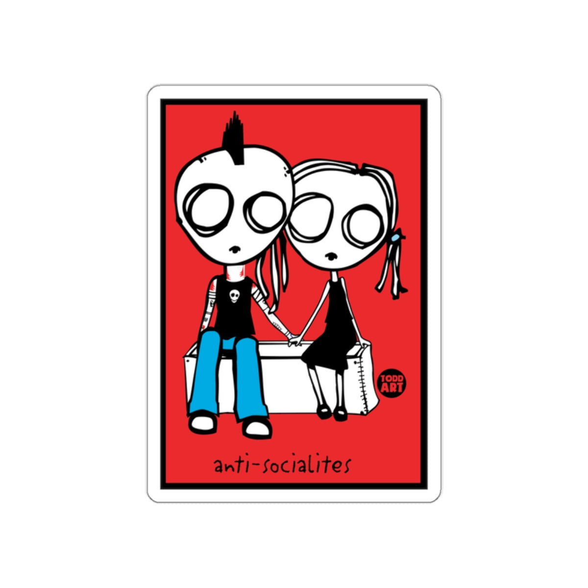 Anti-Socialites Punk Couple Artwork Poster