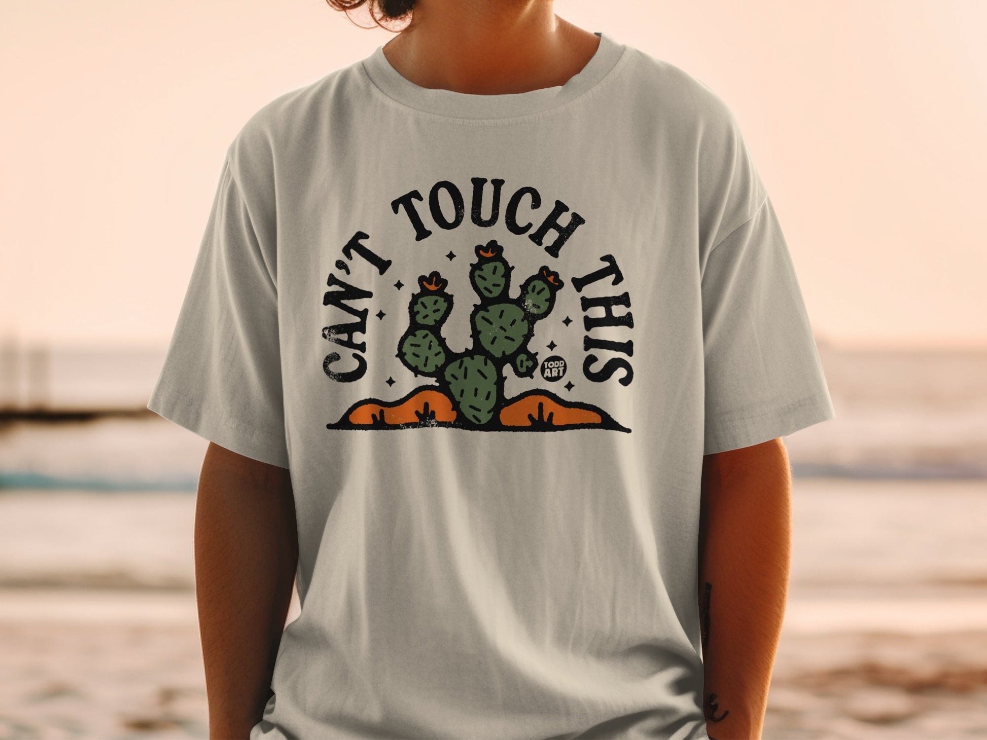 Can't Touch This Cactus with Stars T-shirt