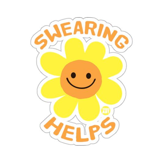 SWEARING HELPS Yellow Smiley Flower TODD ART product type