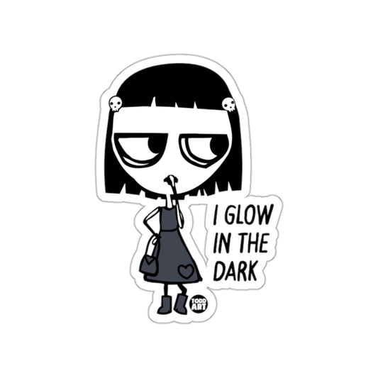 I Glow in the Dark Todd Art Sticker for Laptops and More