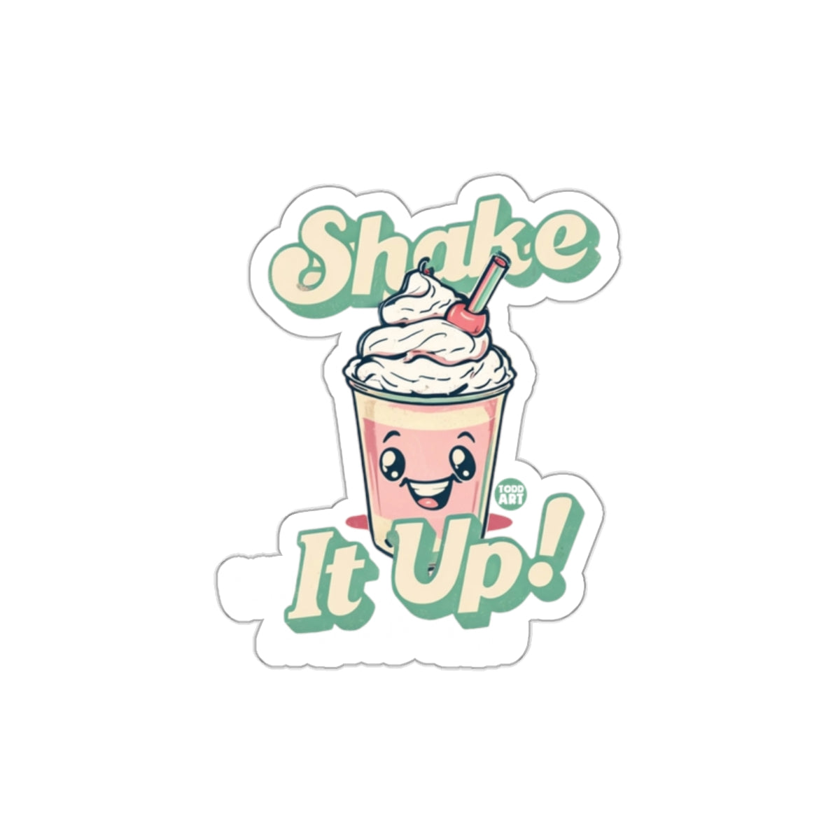 Shake it Up Cute Cartoon Sticker for Decorating
