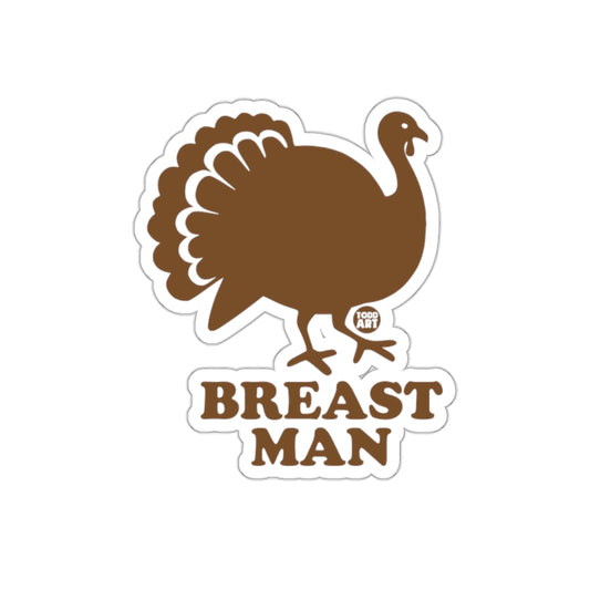 Breast Man Turkey Sticker Perfect for Thanksgiving