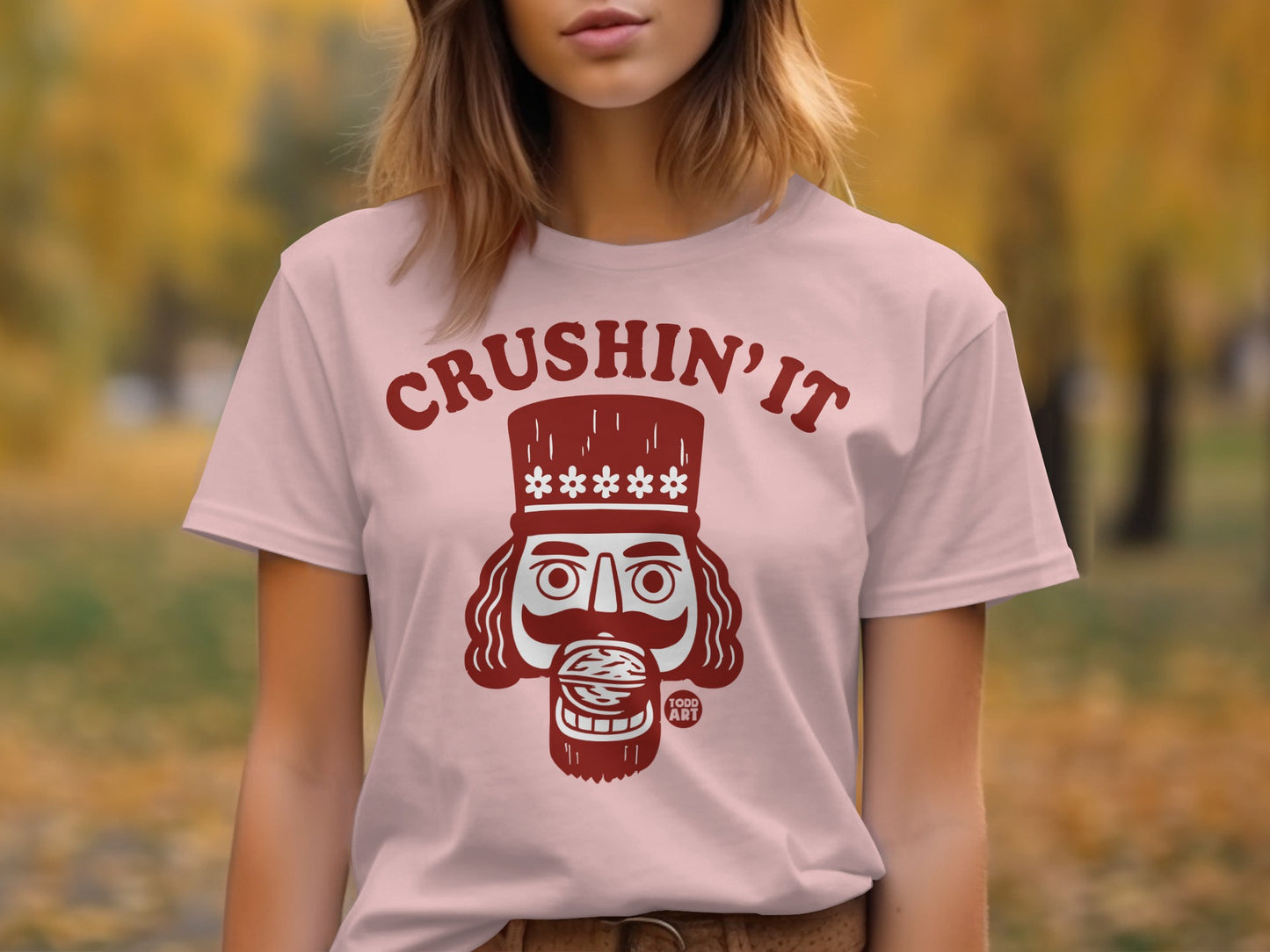 Crushin' It Funny Nutcracker Graphic T-shirt
