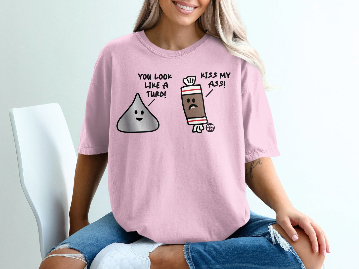 Funny Cartoon Character Humor Graphic Tee Shirt