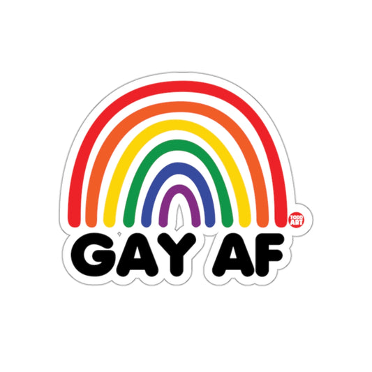 GAY AF Rainbow Design Sticker Pride LGBTQ Representation