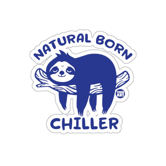 Natural Born Chiller Sloth on Branch Animal Stickers