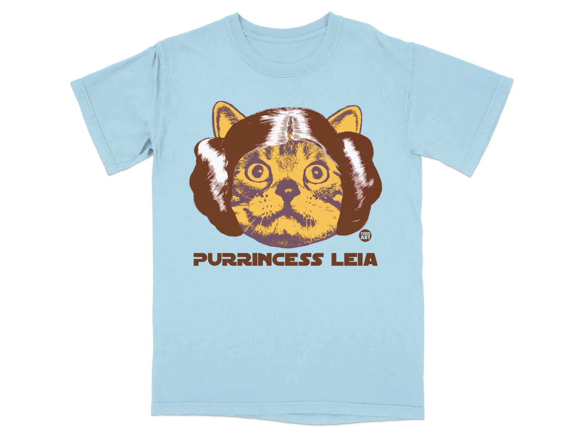 Purrincess Leia Cat Graphic T-Shirt for Cat Lovers