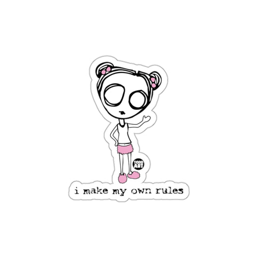 I Make My Own Rules Character Sticker Product
