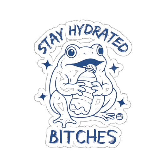 Stay Hydrated Bitches Frog Water Bottle Sticker product type