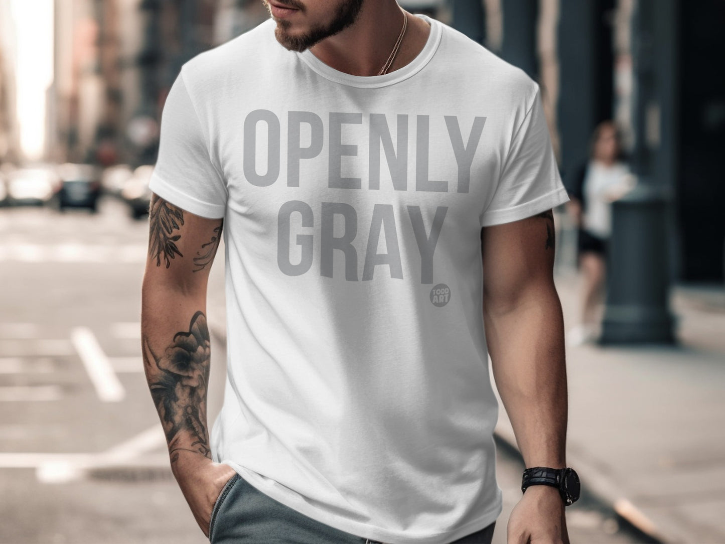 Openly Gray Statement T-Shirt for Casual Wear