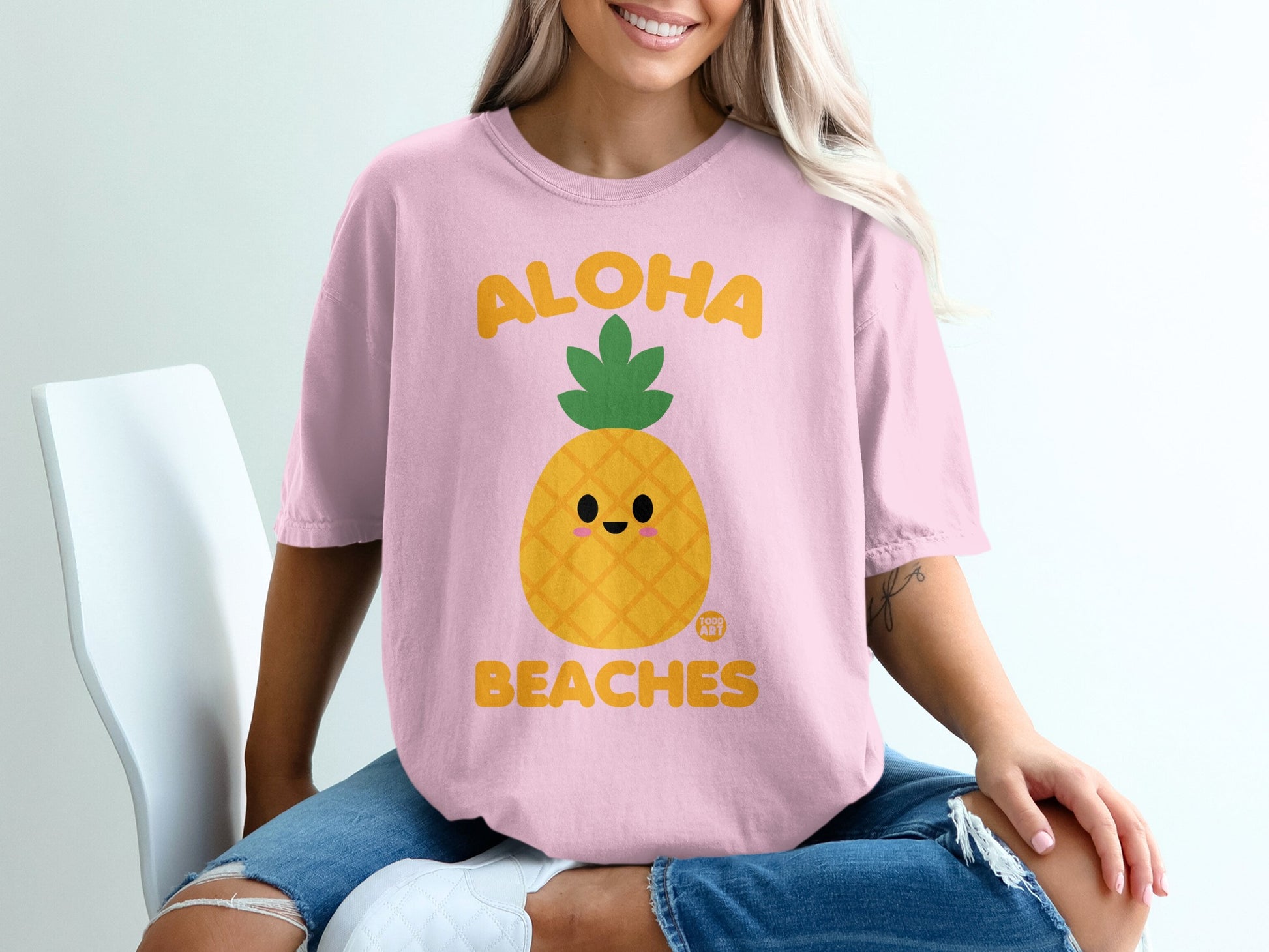 ALOHA Pineapple Beaches Cute Graphic Sweatshirt product type