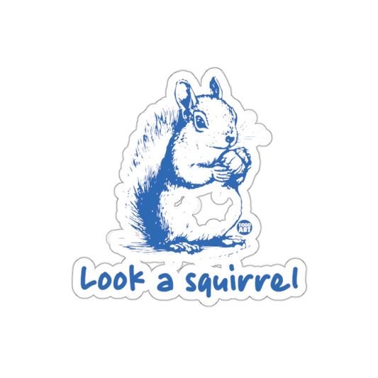 Look A Squirrel Design Cute Wildlife Animal Stickers