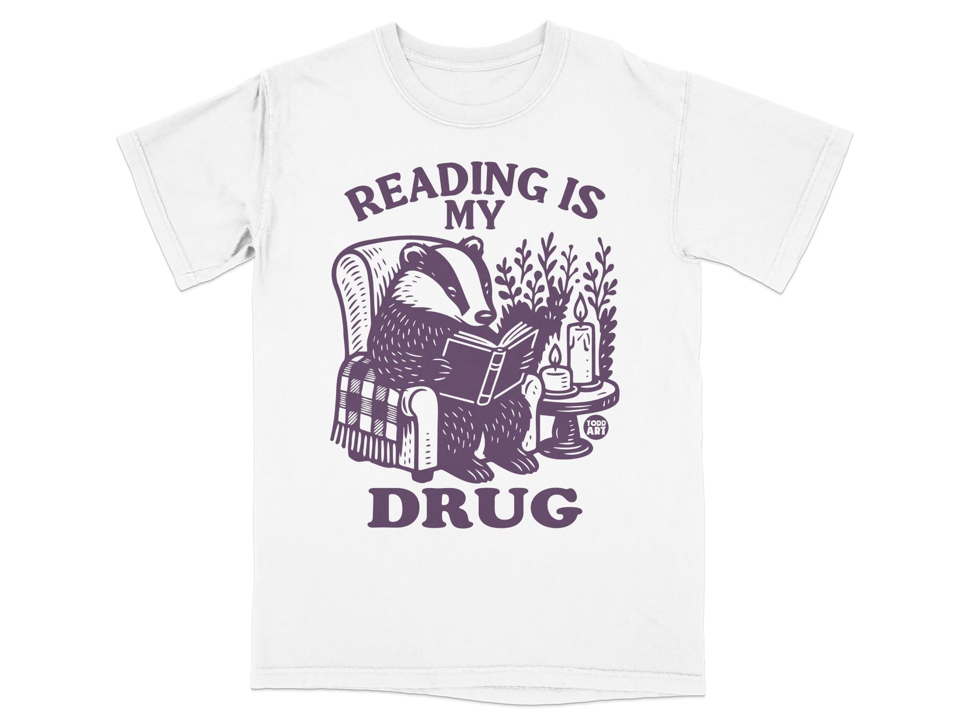 Reading Is My Drug Badger Graphic Tee Product