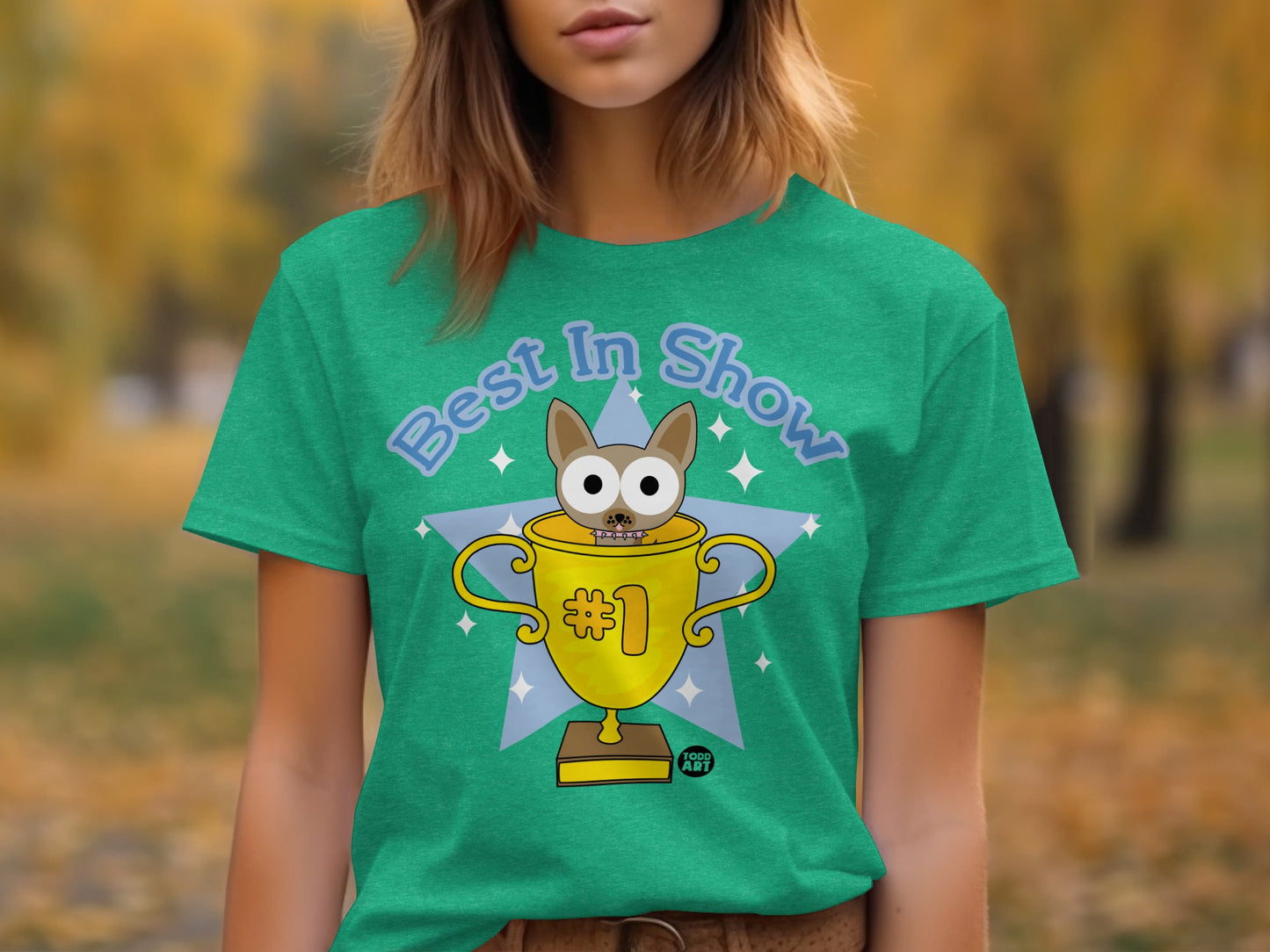 Best In Show Trophy Cat Graphic Tee