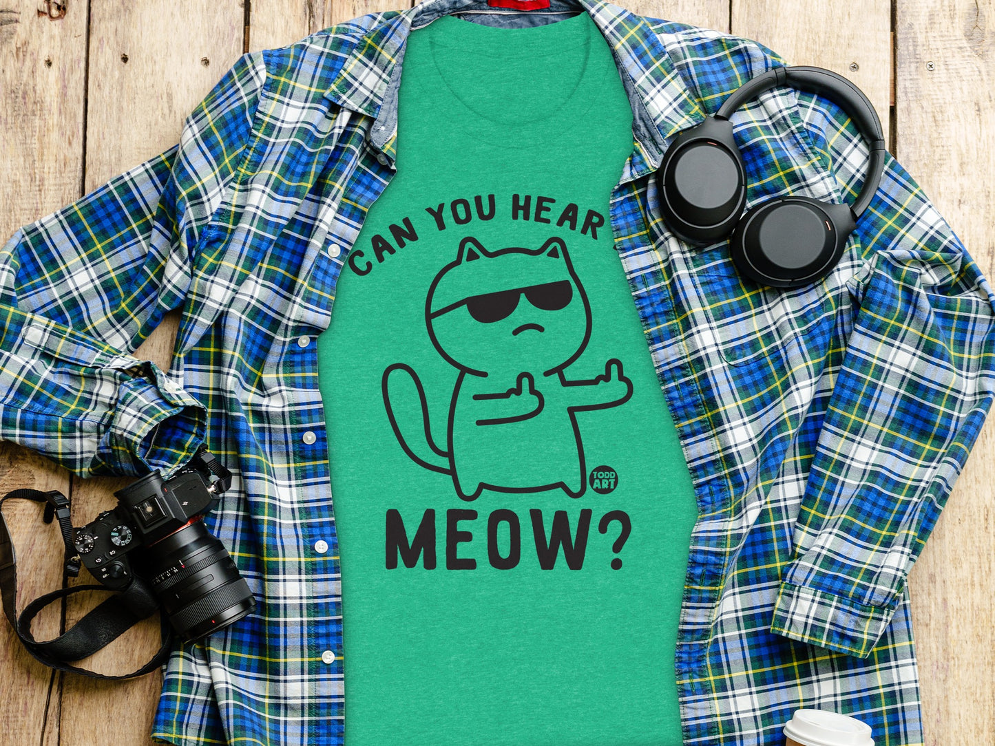 Can You Hear Meow Cat Graphic T-Shirt product
