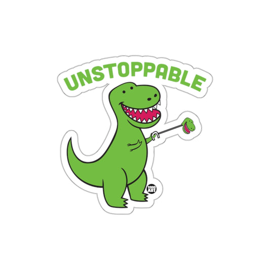 Unstoppable Dinosaur Sticker with Inspirational Design