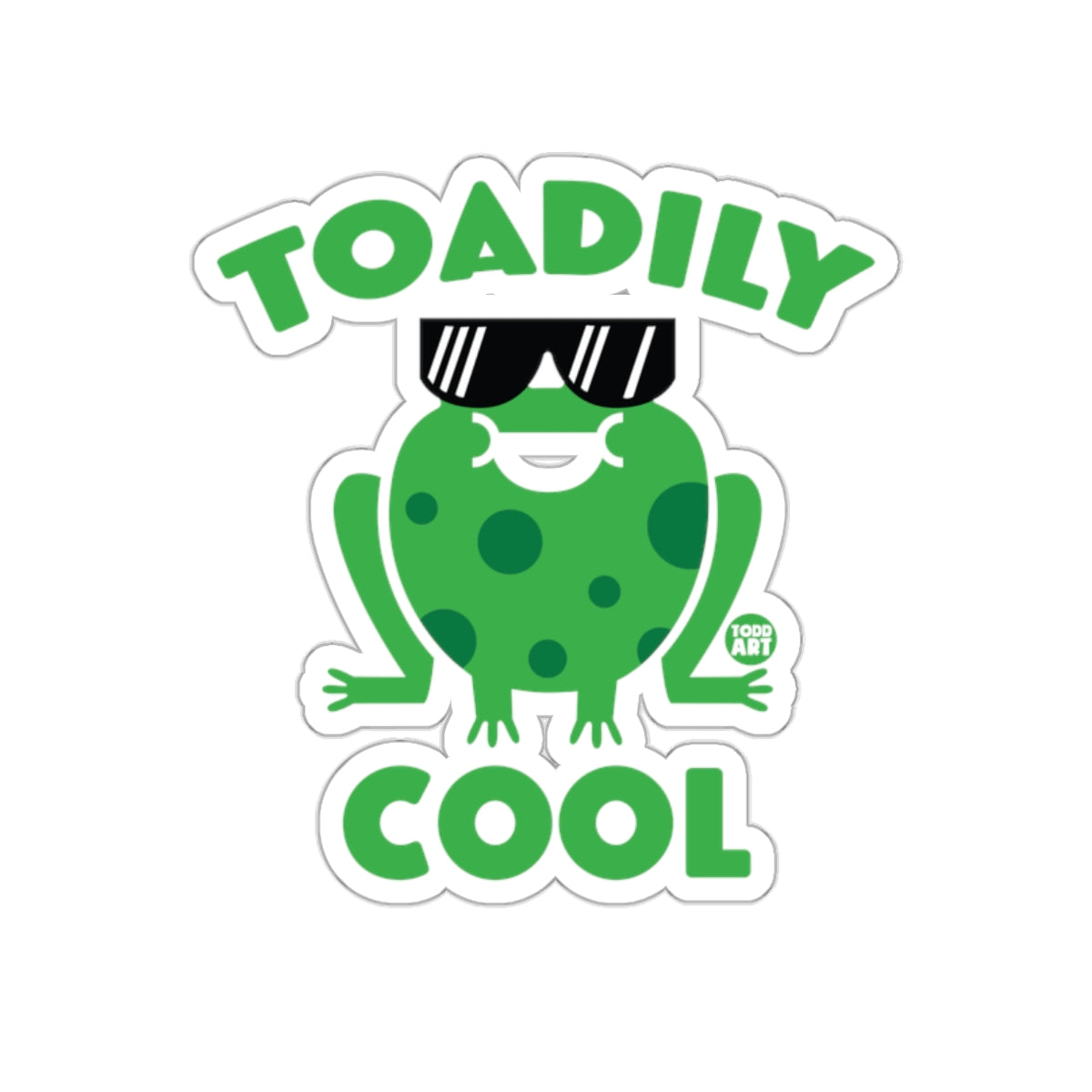 Toadily Cool Sunglasses Frog Sticker by Todd Art