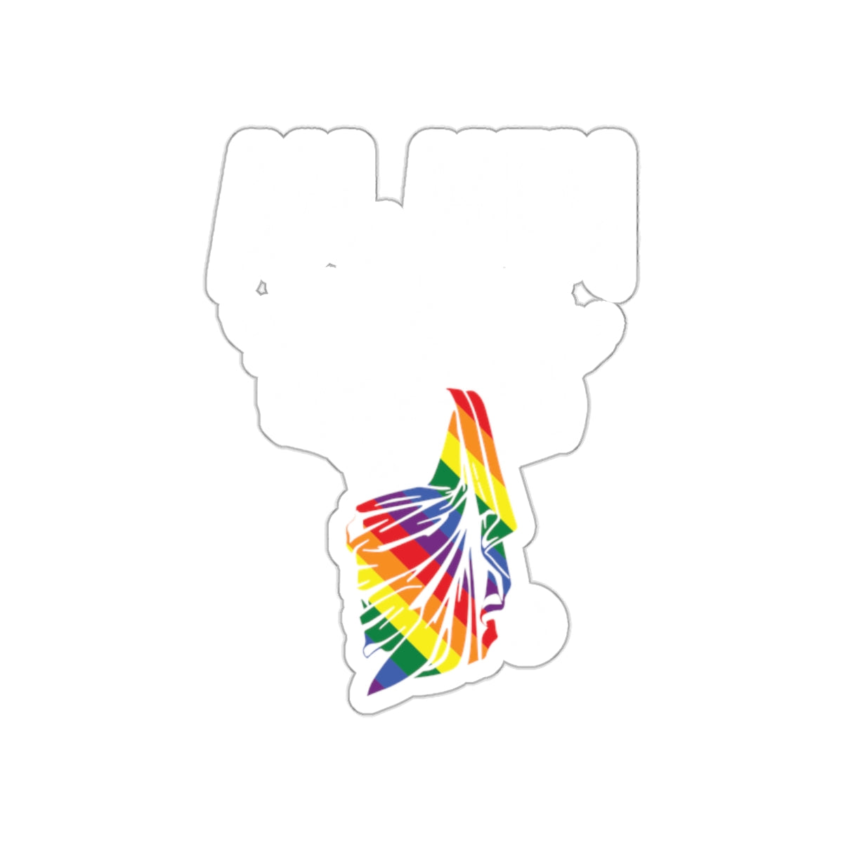Colorful Liberty Statue Rainbow Pride Sticker product