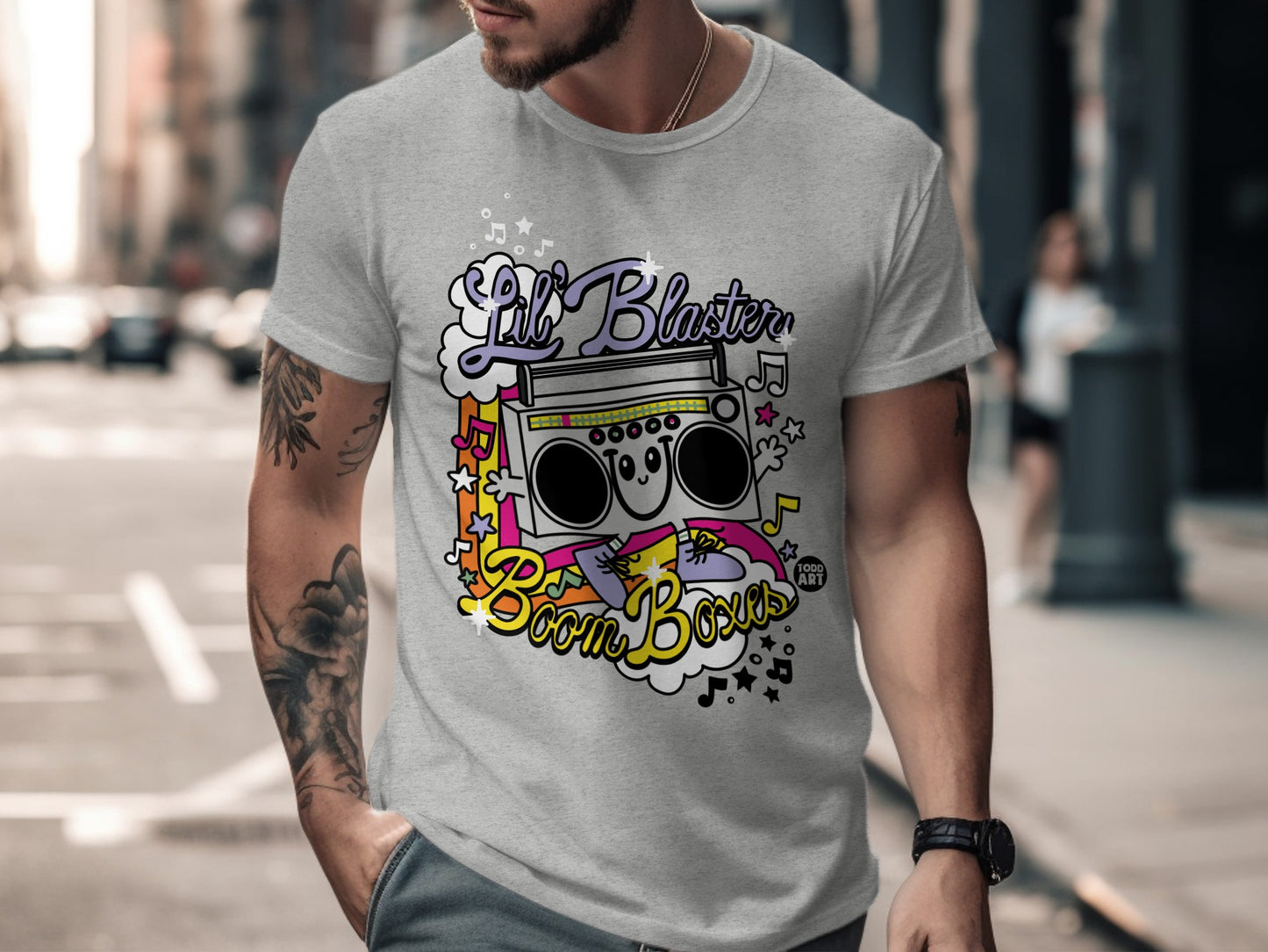 Lil Blaster Boom Box Graphic Tee for Music Lovers