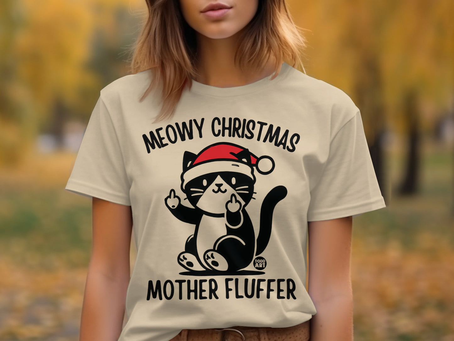 Meowy Christmas Mother Fluffer Graphic Tee product